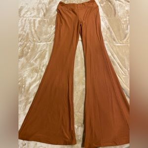 orange no boundaries flare leggings